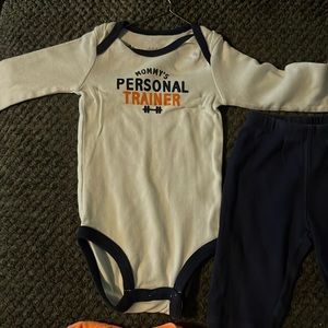 Caters onesies with pants one short sleeve shirt one long sleeve shirt